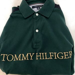 Tommy Hilfiger Embroidered Polo Button up Long Sleeve Shirt, Size XS